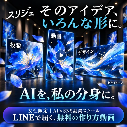 スリジェの広告バナー：そのアイデア、いろんな形に。